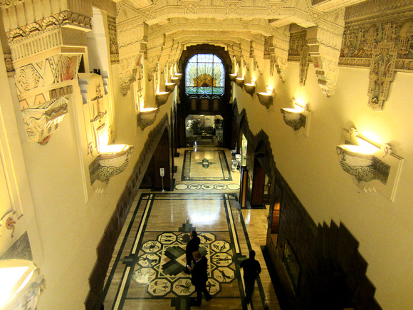 Lobby seen from the second floor