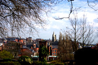 Nottingham city viewed from the castle