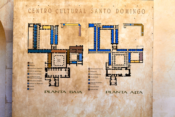 Le plan de l'ancien monastère des Dominicains devenu musée --- The plan of the ex-monastery of the Dominicans, now a museum