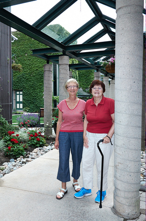 Shirley Ann and Louise in historic Guelph