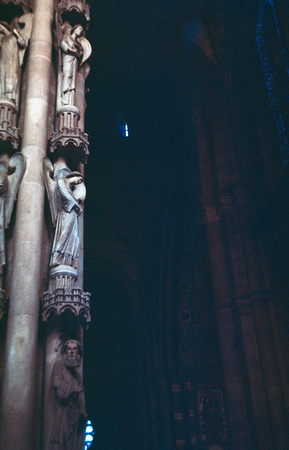 Cathédrale de Strasbourg - Le pilier des anges 1255 ou du Jugement dernier