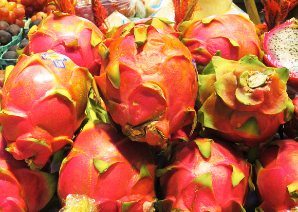 Pitaya also known as dragon fruit and strawberry pear.