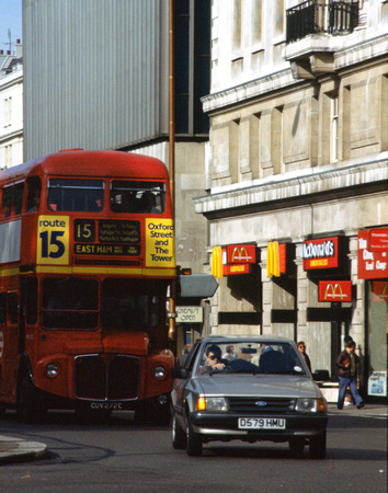 Typical double-decker bus